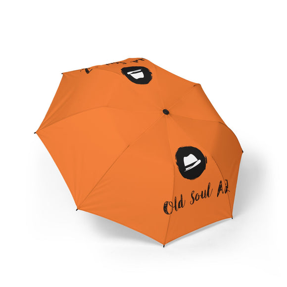 Old Soul A.P. Umbrella, Vintage Style Umbrella, Foldable Rain Gear, Gift for Music Lovers, Cool Umbrella for Artists