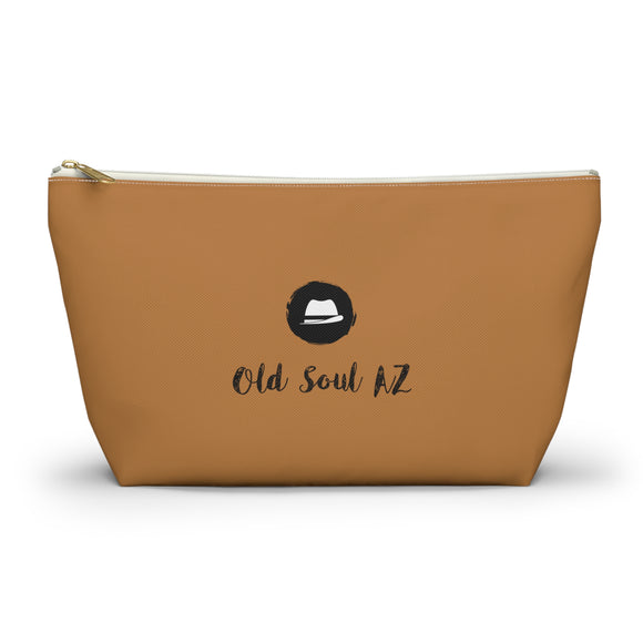 OLDSOULAZ logo'd  /  Accessory Pouch w T-bottom