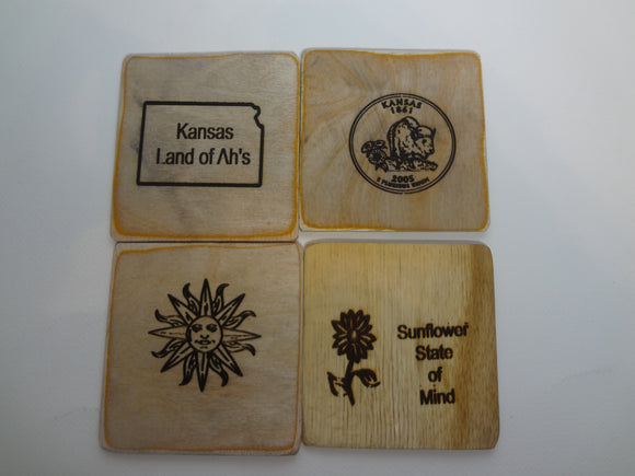 Kansas theme  coasters