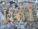 The imperfect Wood bottle openers