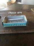 Metal tin from a License Plate - Old Soul AZ 