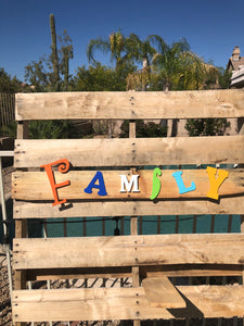 "FAMILY"  -  wood sign - Old Soul AZ 