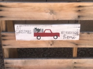 Christmas w/ Truck sign - Old Soul AZ 