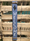 "Welcome"  front door wood sign - Old Soul AZ 